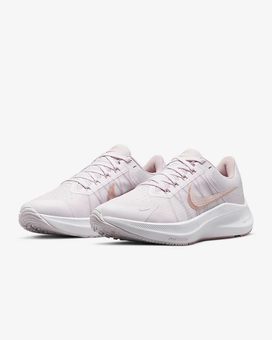 Nike Zoom Winflo 8 Running Shoes CW3421-500 in Pink - product image from the listing.