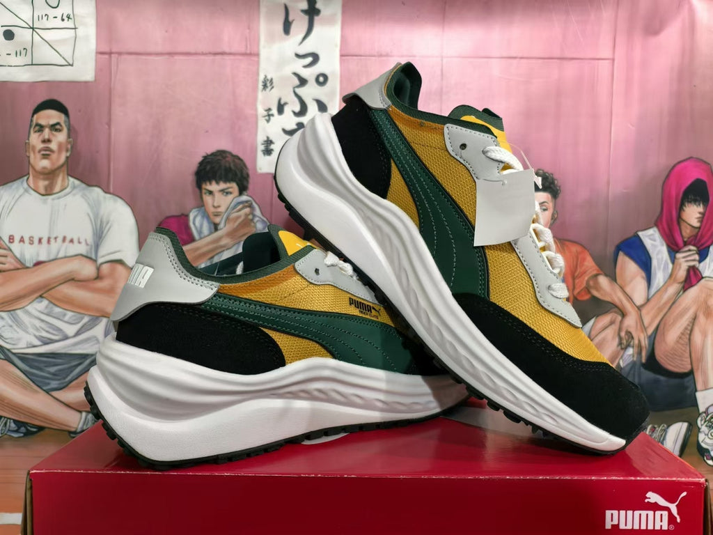 PUMA Rider Elite Sneakers in Yellow, in Black and Green - product image from the listing.