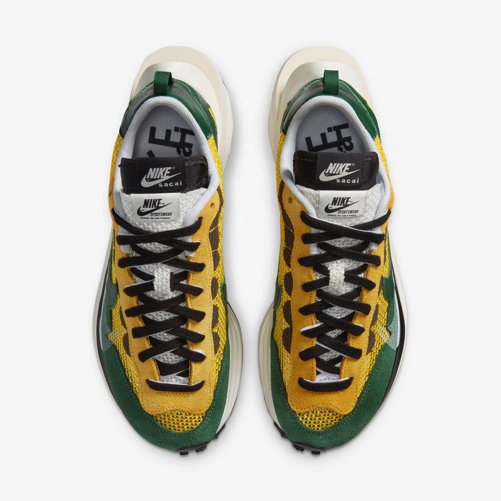Nike sacai VaporWaffle Sneakers in Yellow Green CV1363-700 - product image from the listing.