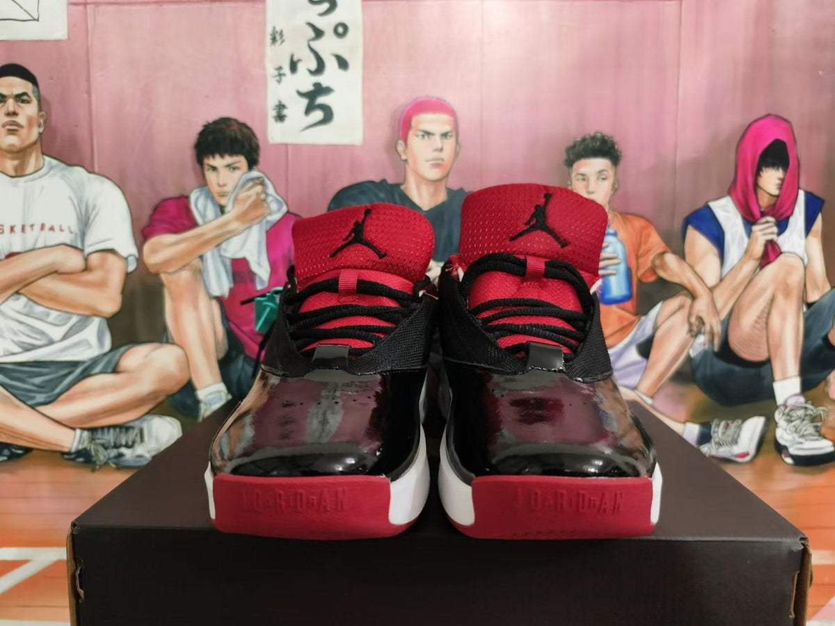 Jordan Basketball Sneakers in Black and Red - product image from the listing.