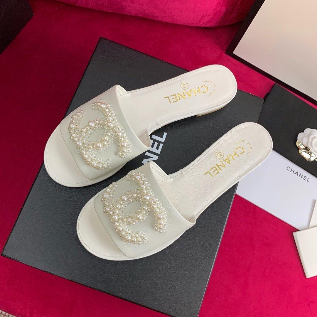 Sandals by Chanel - product photo shown in the listing for this item.