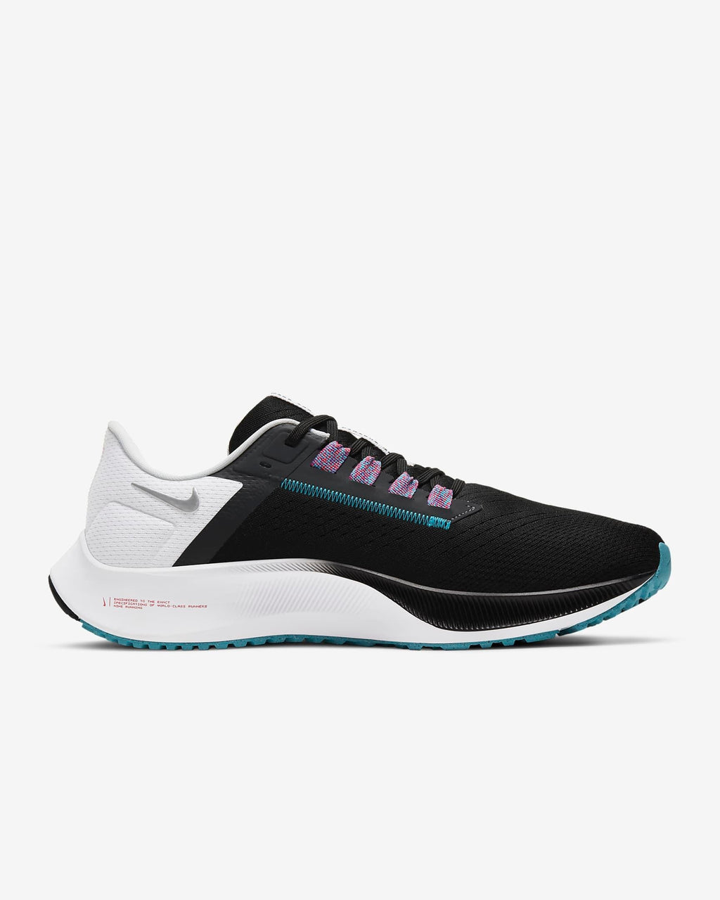 Nike Air Zoom Pegasus 38 Running Shoes in Black White CW7356-003 - product image from the listing.