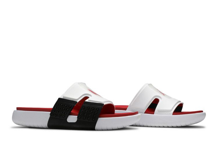 White Black Fire - Jordan Hydro 8 Retro Slide - product image from the listing.