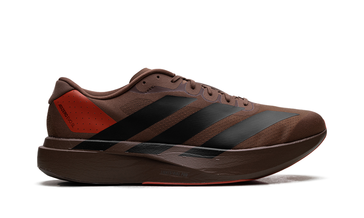 "Pharrell Williams Humanrace Preloved Brown" Adizero Evo SL KJ8809 - product image from the listing.
