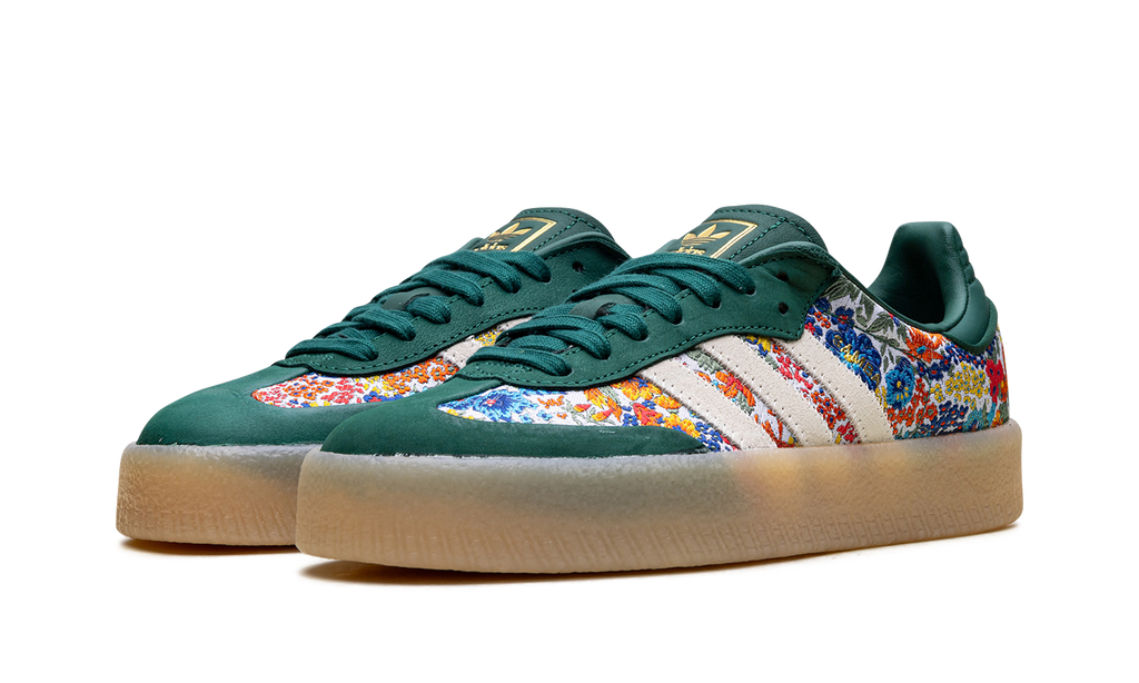 Women's Sambae "Liberty London Collegiate Green" JH7289 - product image from the listing.