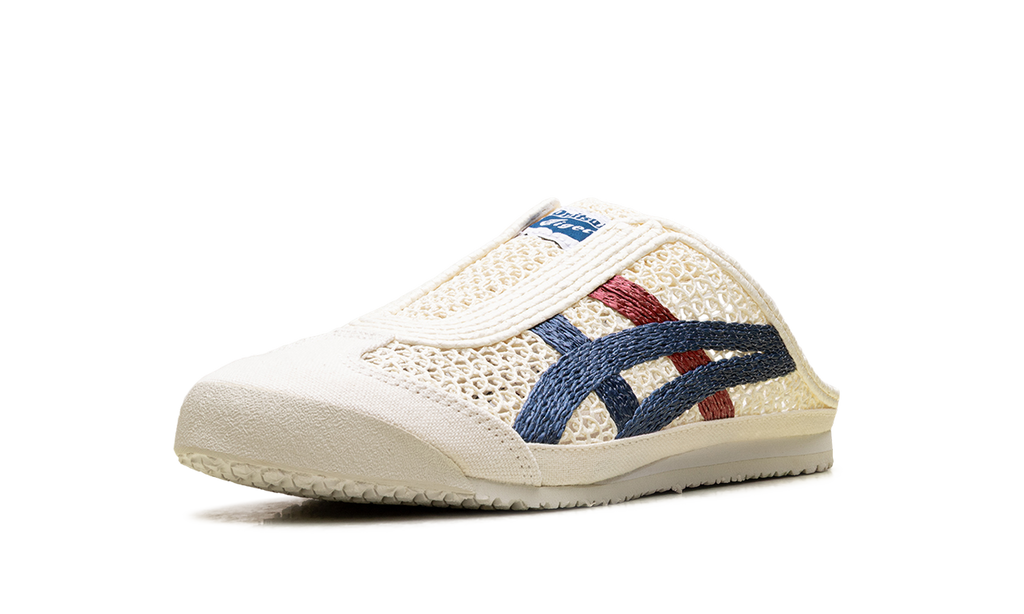 Onitsuka Tiger Mexico 66 Sabot in Cream Mako Blue Red 216658 - product image from the listing.