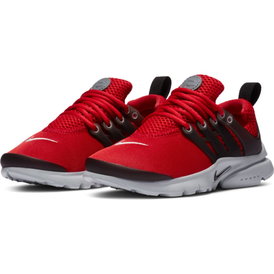 Nike Presto (PS) in UNIVERSITY RED/BLACK-BLACK-COOL GREY - product image from the listing.