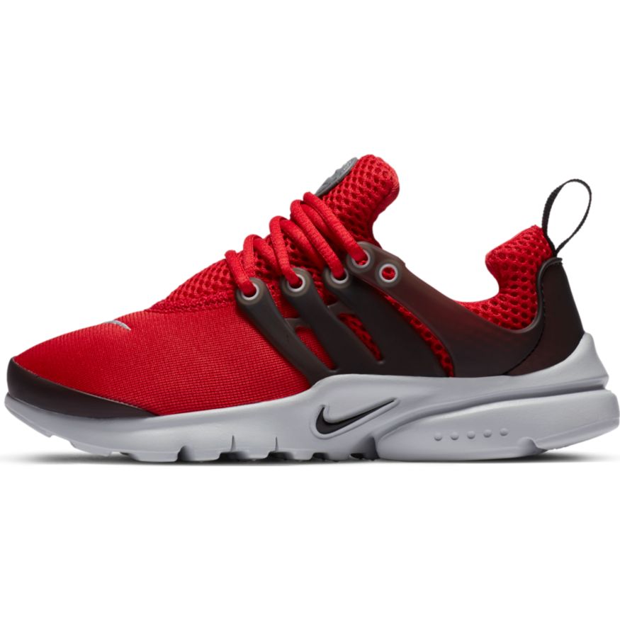 Nike Presto (PS) in UNIVERSITY RED/BLACK-BLACK-COOL GREY - product image from the listing.