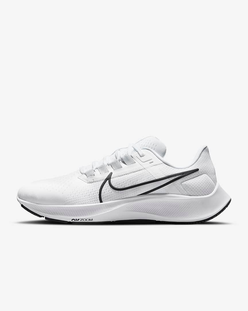 Nike Air Zoom Pegasus 38 Running Shoes in White CW7356-100 - product image from the listing.