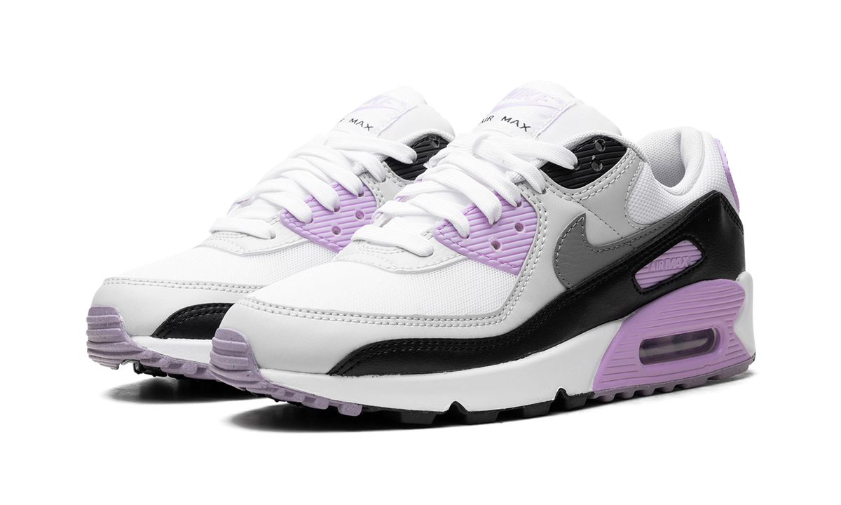 Women's Air Max 90 "White Lilac" DH8010 103 - product image from the listing.
