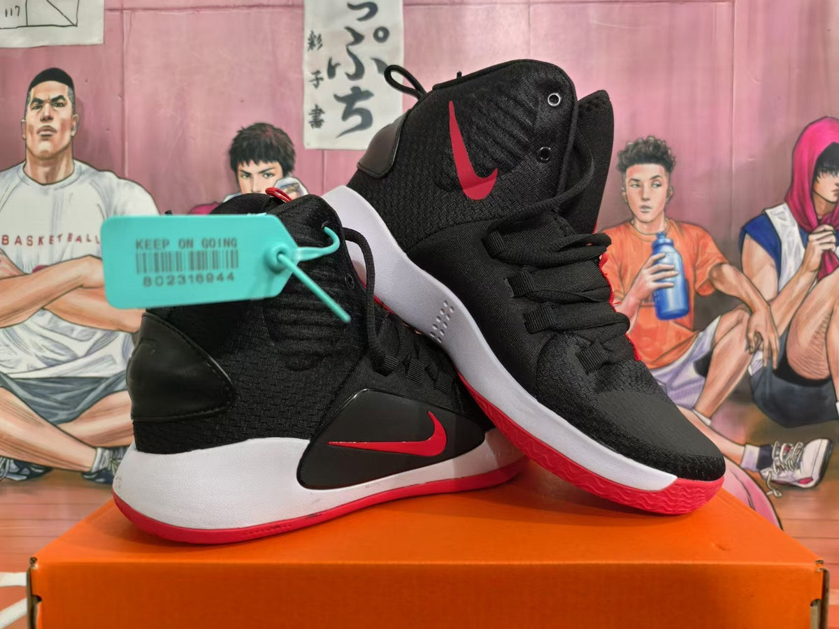 Nike Hyperdunk X Basketball Shoes in Black and Red - product image from the listing.