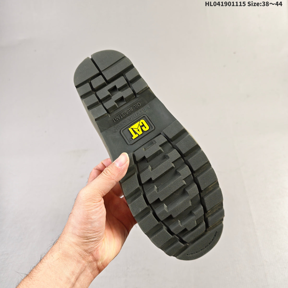 CAT Low-Top Lace-Up Work Boots in Honey in Yellow - product image from the listing.