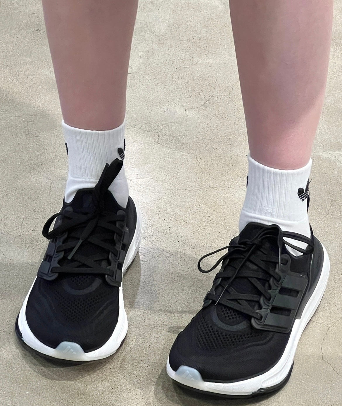 adidas Ultraboost 23 Light Running Shoes in Black White GY9351 - product image from the listing.