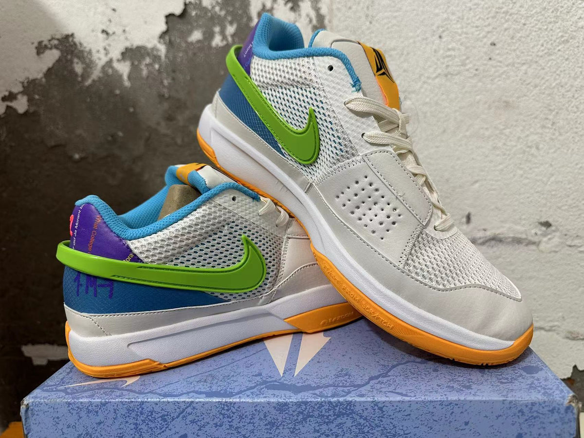 Nike Ja 1 Basketball Shoes in White Multicolor - product image from the listing.