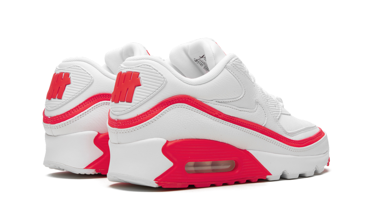 "Undefeated White/Red" Air Max 90 / UNDFTD CJ7197 103 - product image from the listing.