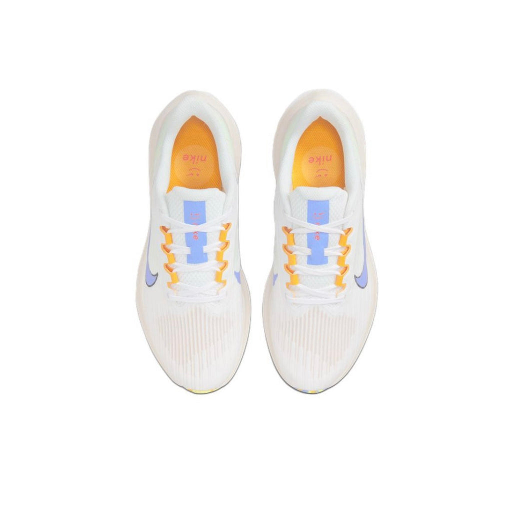 Nike Air Winflo 9 Running Shoes in White Blue DR8802-100 - product image from the listing.