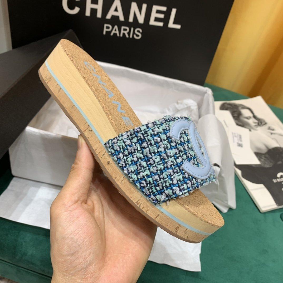 Sandals by Chanel - product photo shown in the listing for this item.