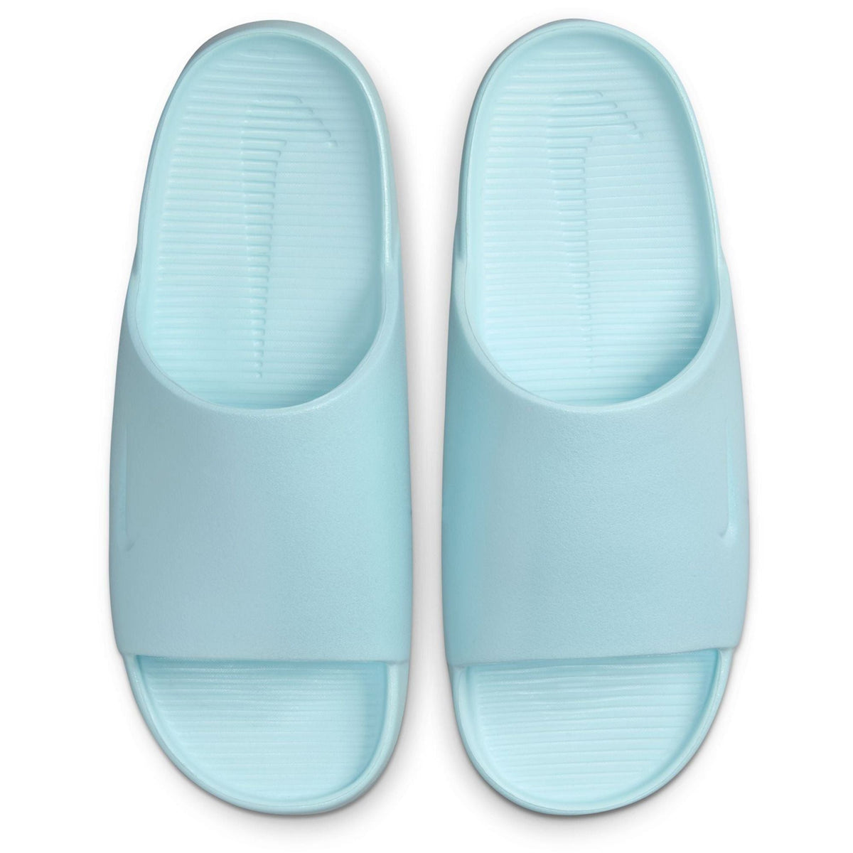Women's Nike Calm SE Slides - Glacier Blue - product image from the listing.