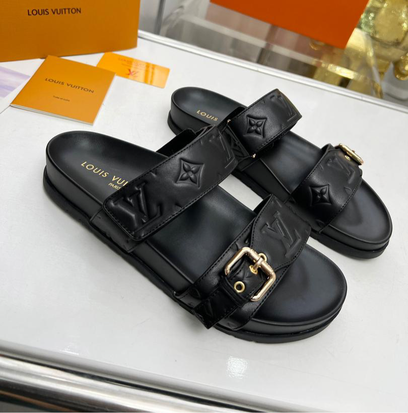 Louis vuitton Bom dia Flat mule in Black - product image from the listing.