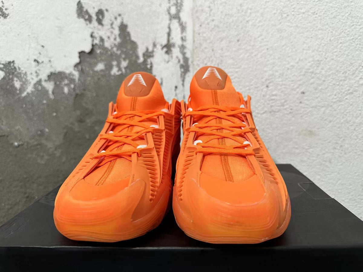 Orange Adidas Basketball Trainers - product image from the listing.