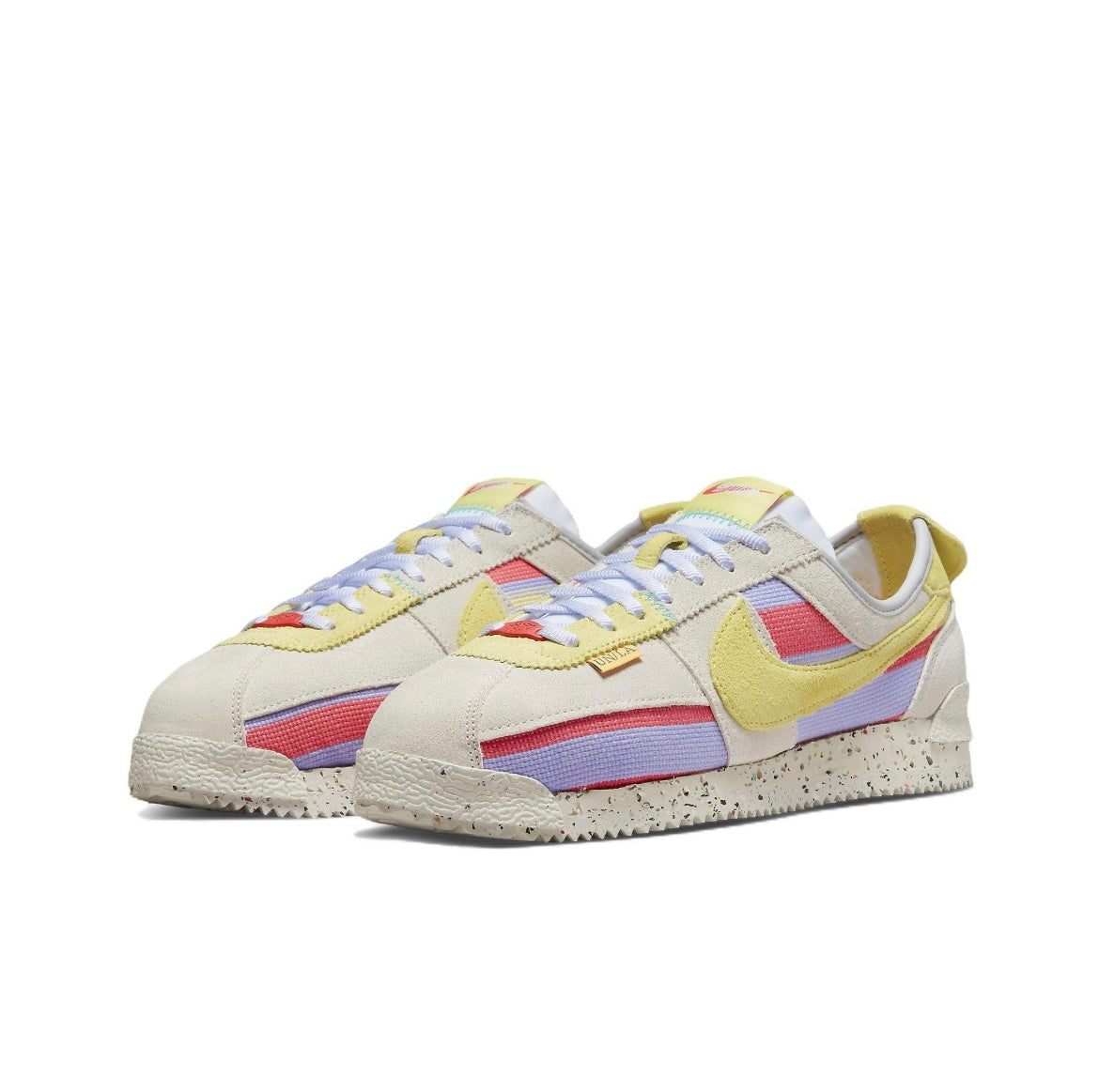 Nike Cortez SP Union LA Lemon Frost Trainers DR1413-100 - product image from the listing.