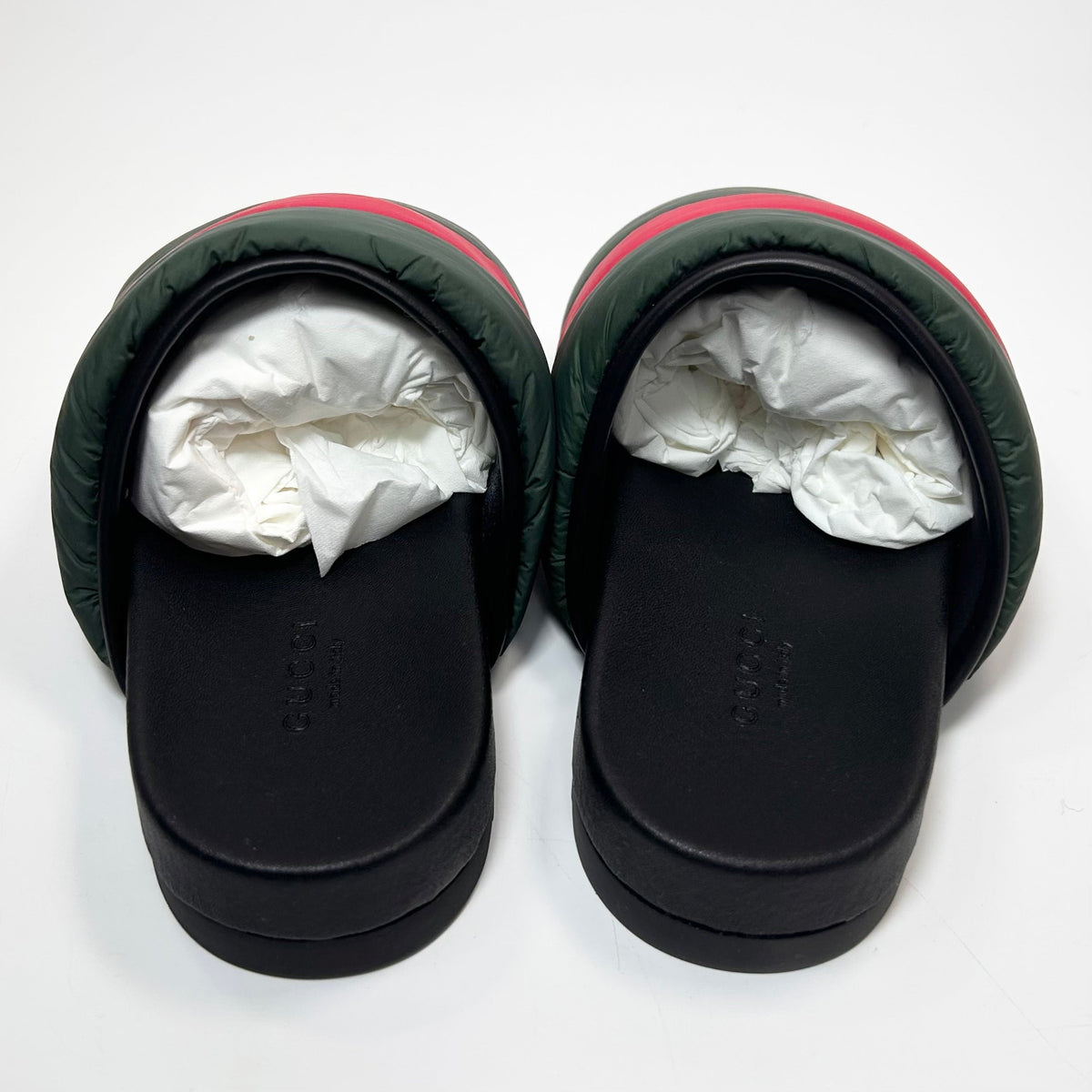 Women's Gucci Padded Nylon Web Slide Sandal - 5 - product image from the listing.