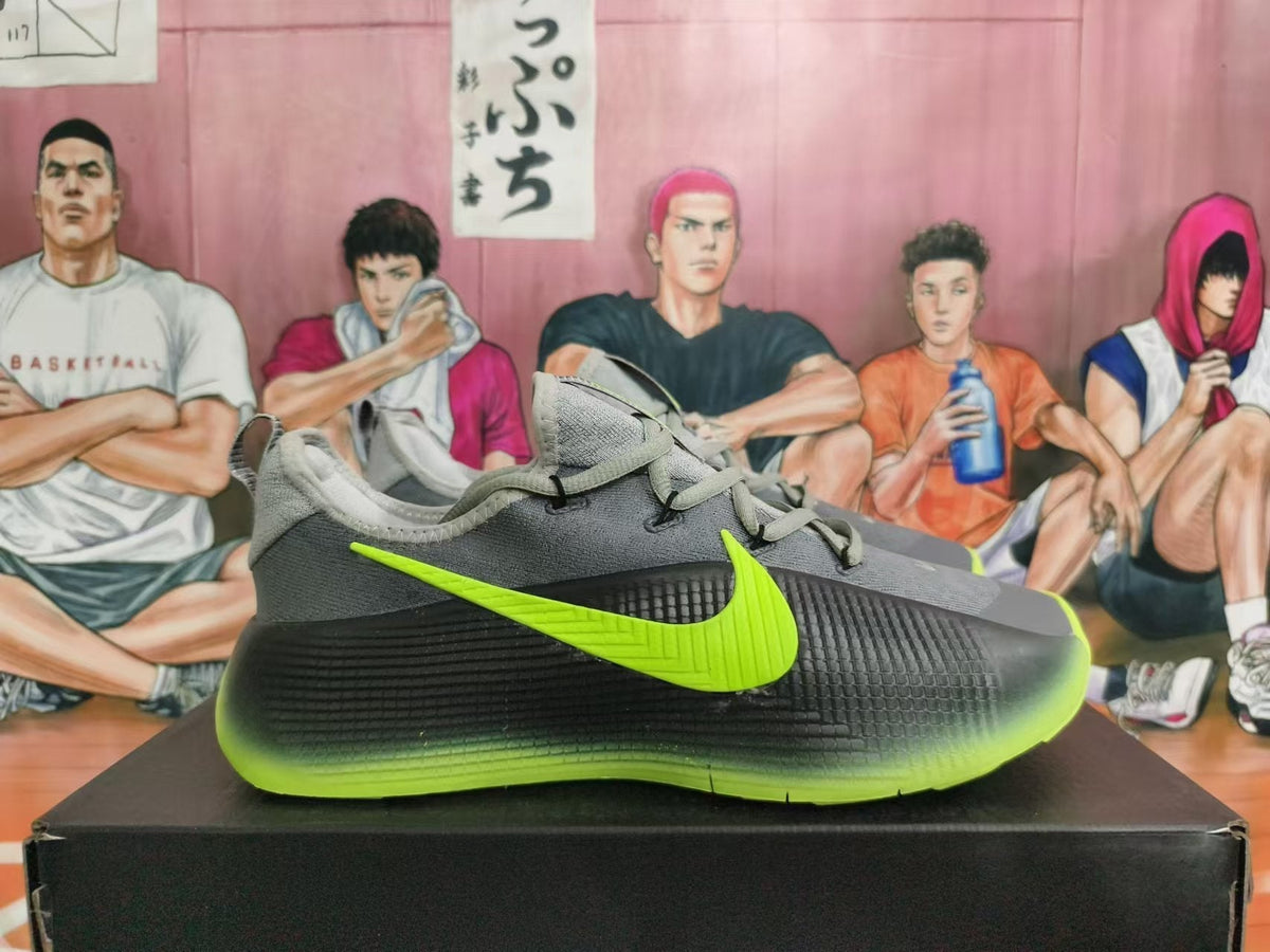 Gray and Volt Green Nike Basketball Shoes - product image from the listing.