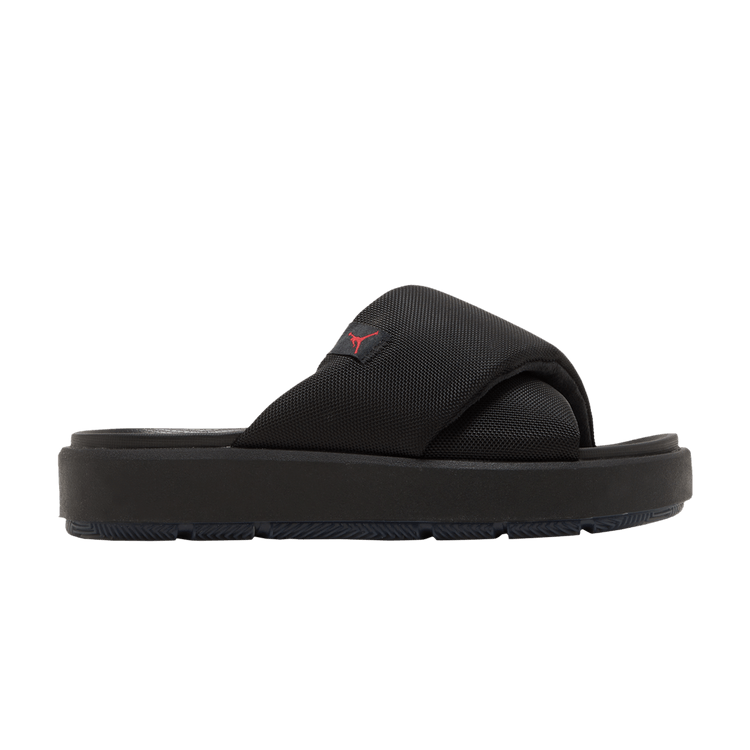 Women's Jordan Sophia Slide Black Red - product image from the listing.