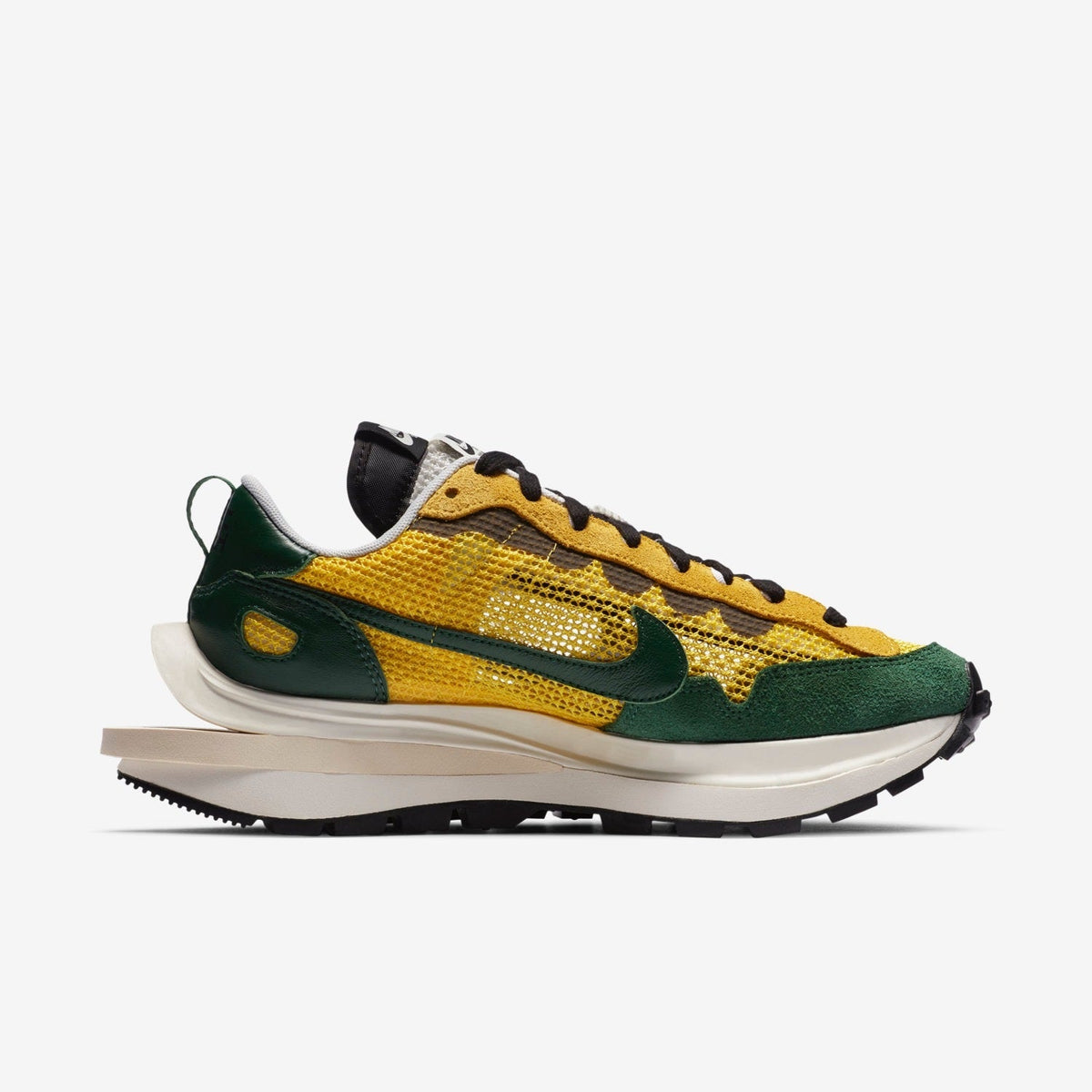 Nike sacai VaporWaffle Sneakers in Yellow Green CV1363-700 - product image from the listing.