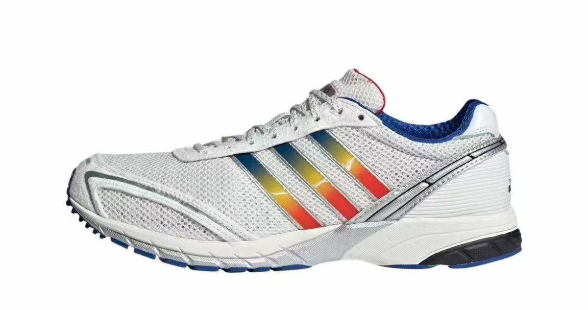 Adidas JI2684 White Shoes for Running with Multicolor Stripes - product image from the listing.