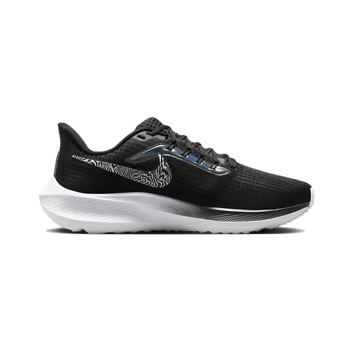Nike Air Zoom Pegasus 39 Running Shoes in Black Silver DR9619-001 - product image from the listing.