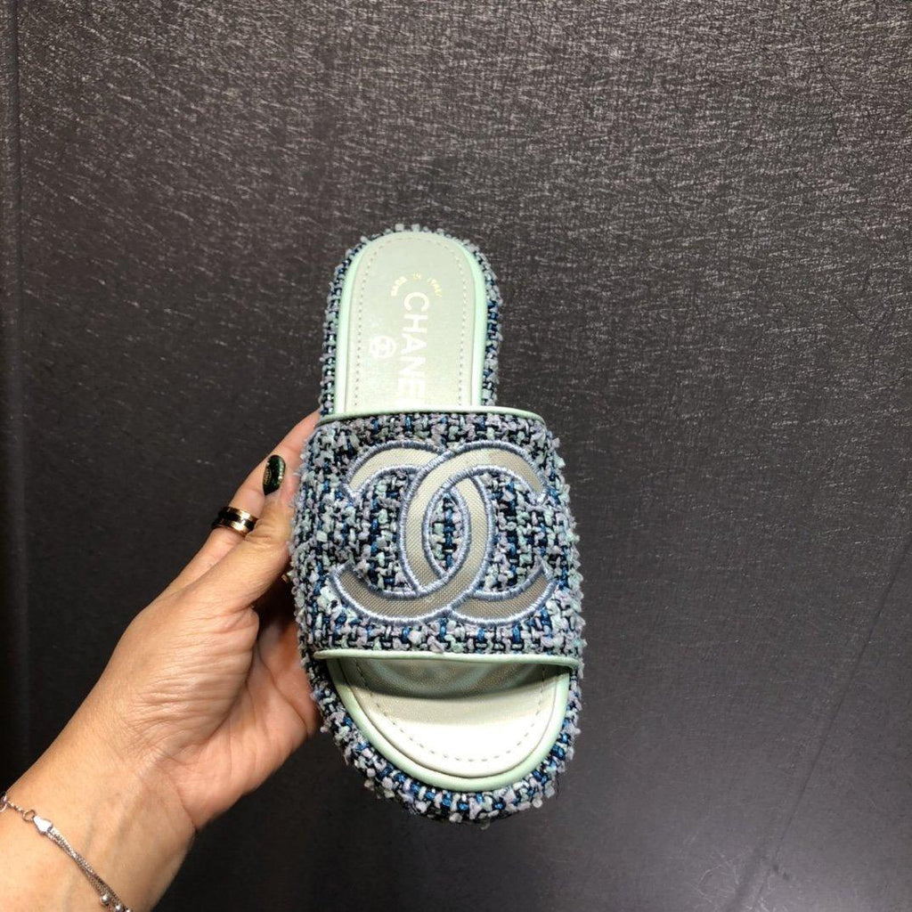 Sandals by Chanel - product photo shown in the listing for this item.