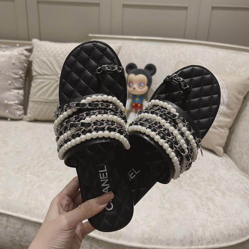 Sandals by Chanel - product photo shown in the listing for this item.