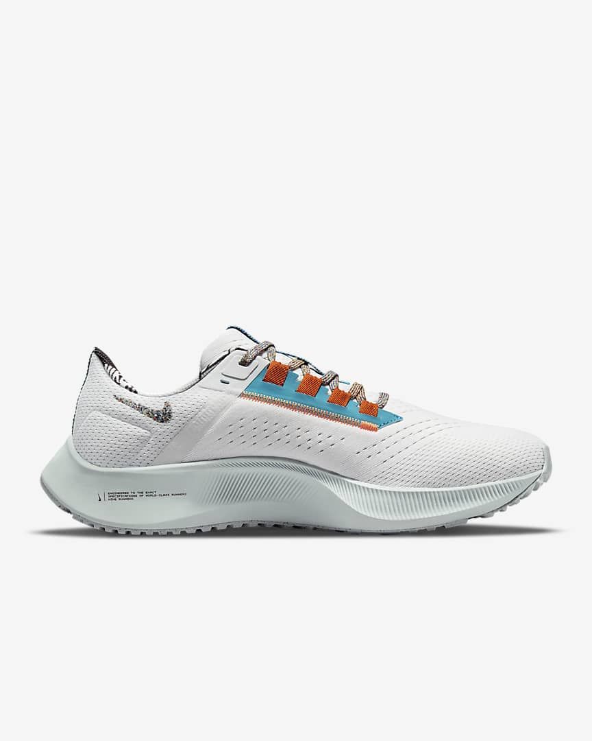 Nike Air Zoom Pegasus 38 Running Shoes in White DC4520-100 - product image from the listing.