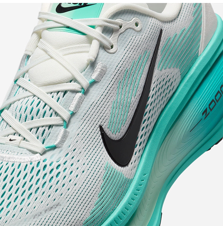 Nike Vomero 18 Running Shoes in White Aqua HM6803-103 - product image from the listing.