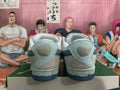 Blue and Gray Puma Suede Low-Top Sneakers - product image from the listing.
