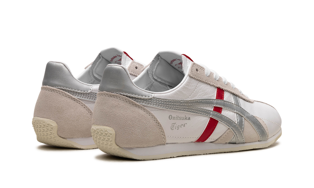 Onitsuka Tiger Runspark in White Silver Red 124796 - product image from the listing.
