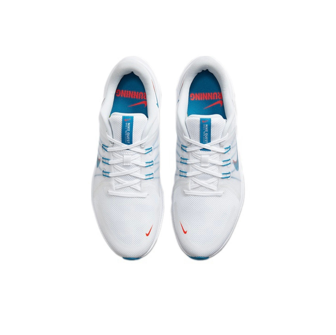 Nike Quest 4 Running Shoes in Blue and White DA1105-101 - product image from the listing.