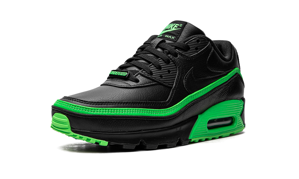 "Undefeated Black/Green" Air Max 90 / UNDFTD CJ7197 004 - product image from the listing.