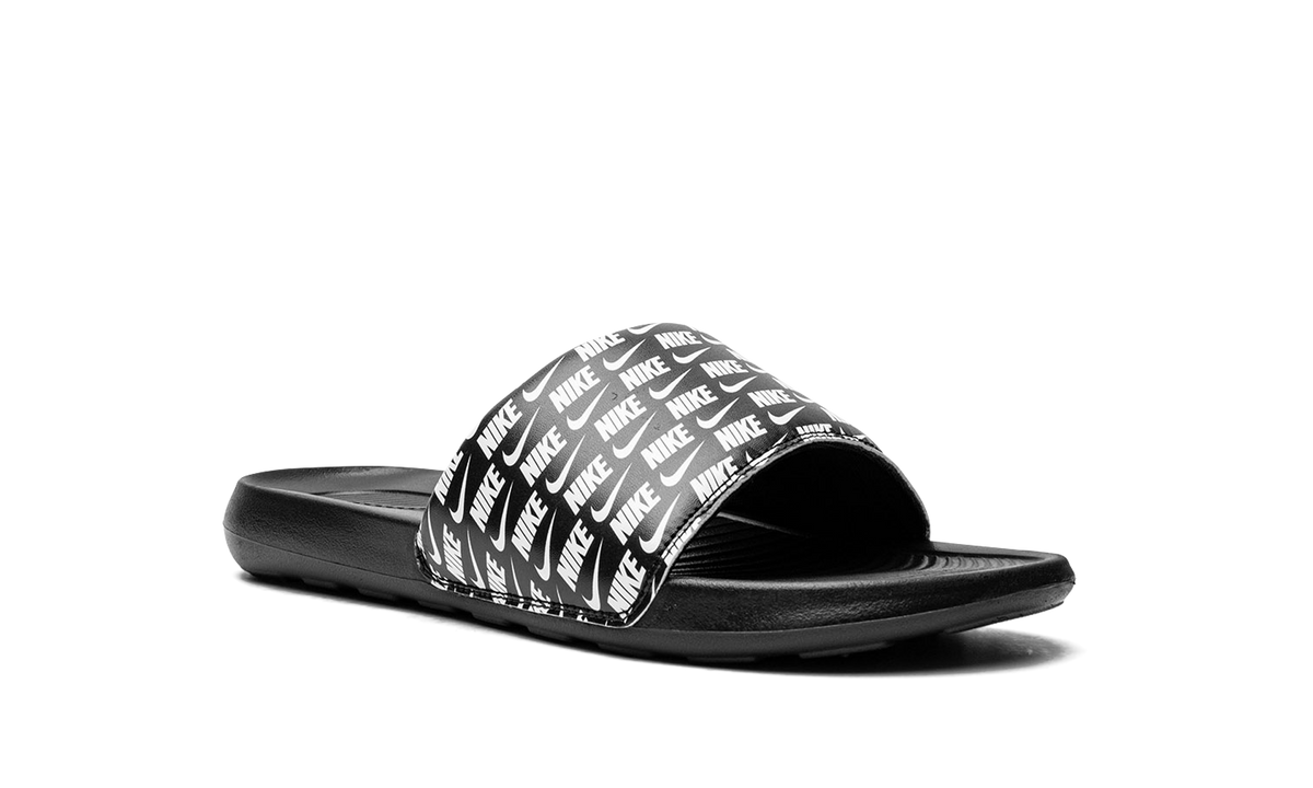 "Repeat Logo - Black" Victori One Slide Print CN9678 006 - product image from the listing.