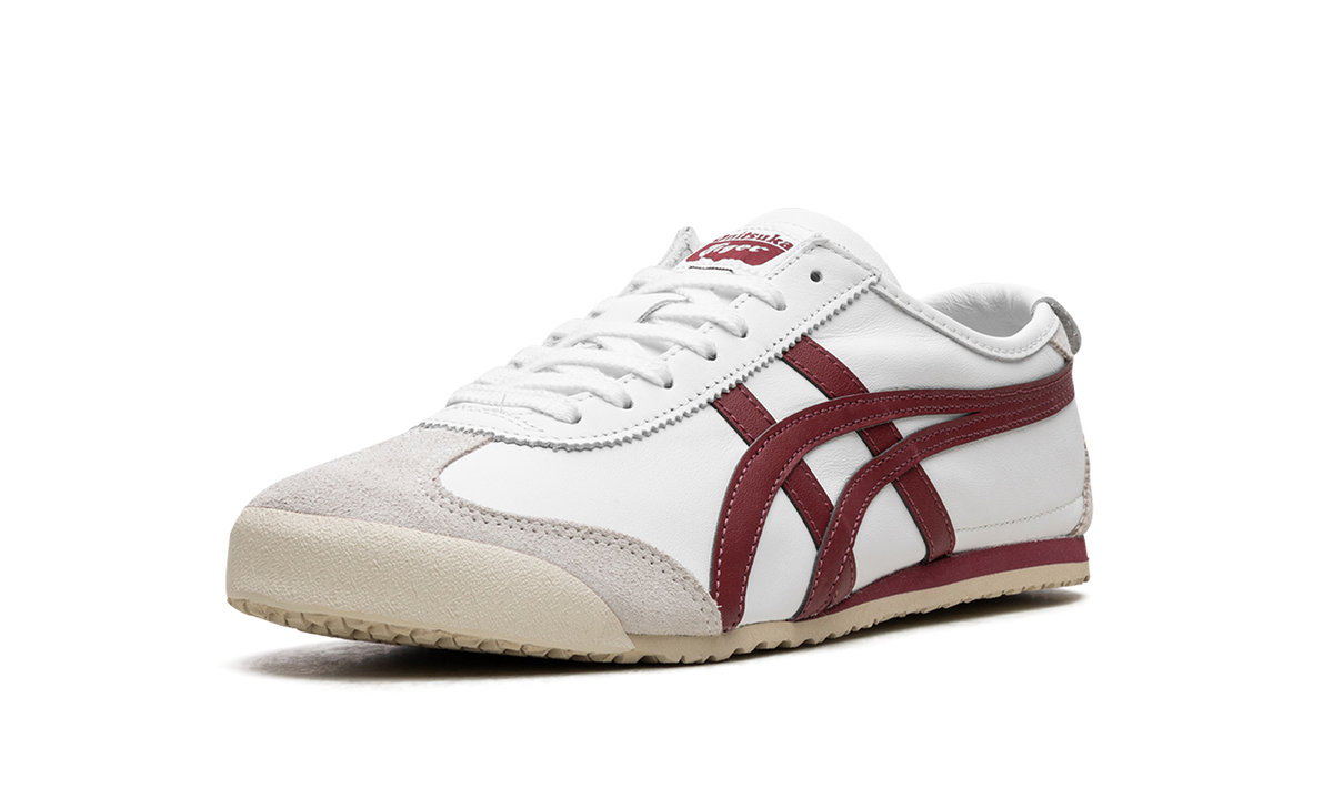 Onitsuka Tiger Mexico 66 in White Burgundy 122961 - product image from the listing.