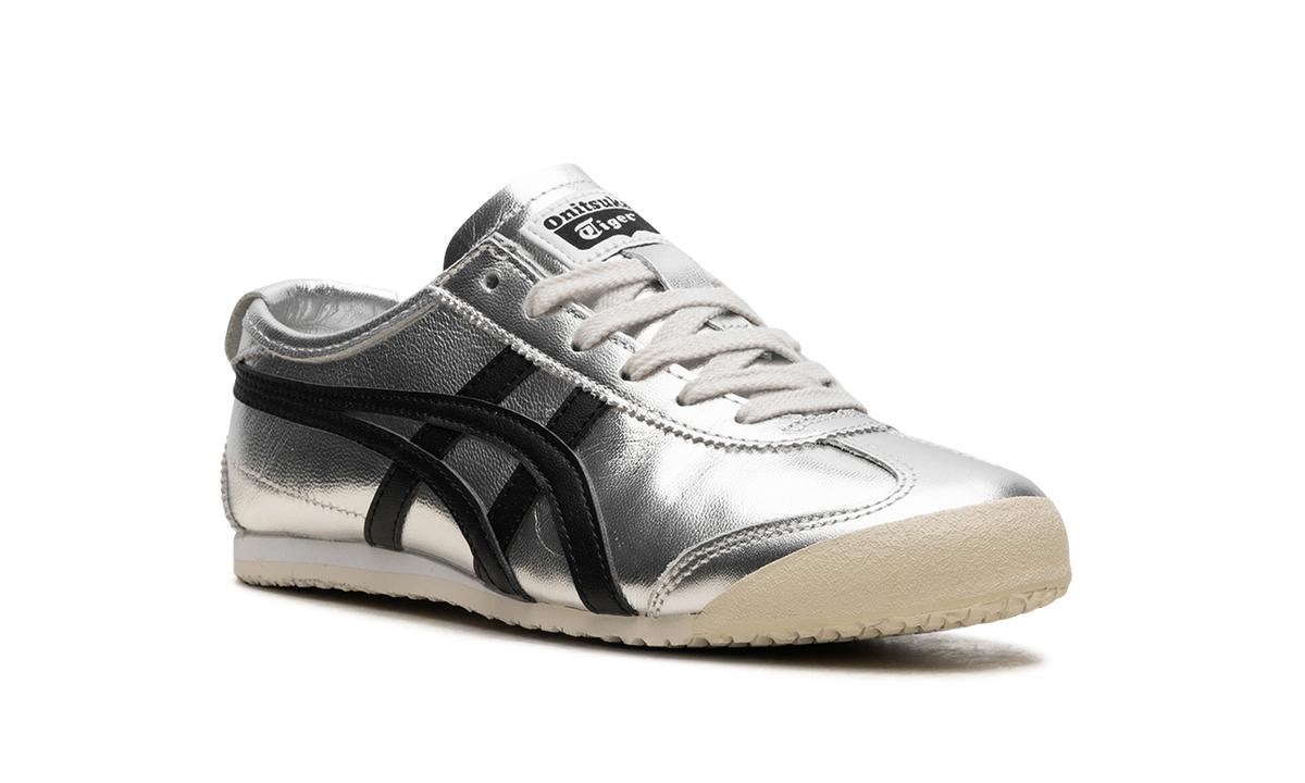 Onitsuka Tiger Mexico 66 in Pure Silver Black 124858 - product image from the listing.