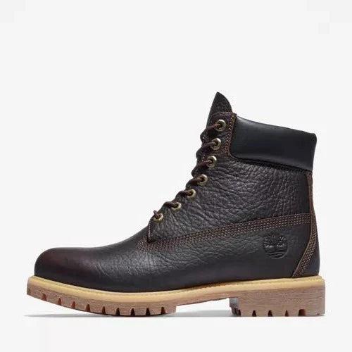DARK BROWN/FULL-GRAIN - Timberland Premium 6-inch Waterproof - product image from the listing.