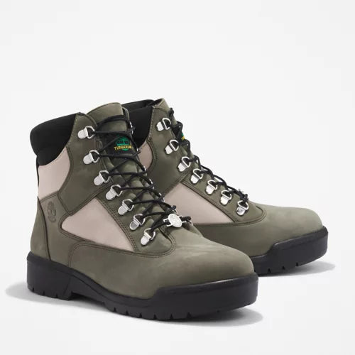 Timberland 6-INCH WATERPROOF FIELD BOOTS - DK GREEN/NUBUCK for Men - product image from the listing.