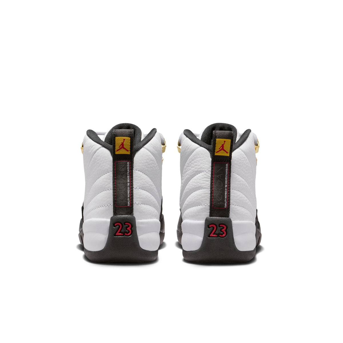 "Taxi" GS Air Jordan 12 Retro WHITE/BLACK-TAXI - product image from the listing.