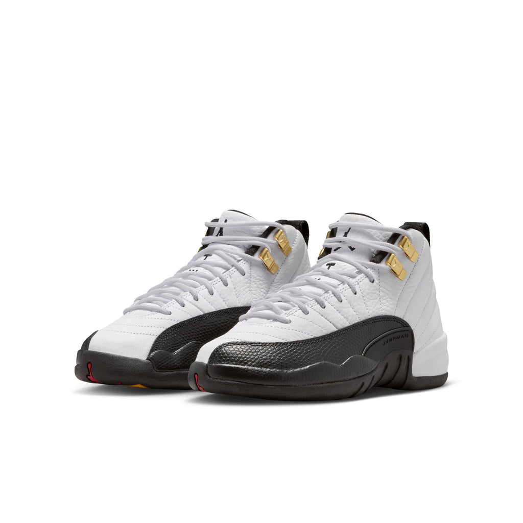 "Taxi" GS Air Jordan 12 Retro WHITE/BLACK-TAXI - product image from the listing.