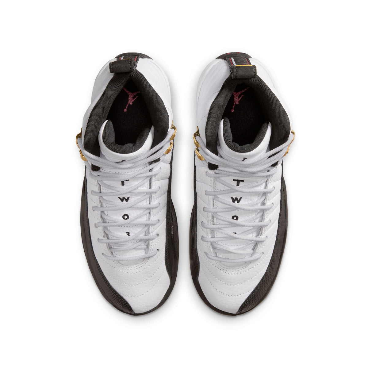 "Taxi" GS Air Jordan 12 Retro WHITE/BLACK-TAXI - product image from the listing.