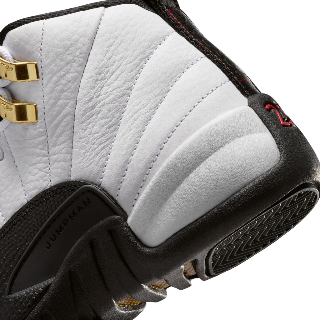 "Taxi" GS Air Jordan 12 Retro WHITE/BLACK-TAXI - product image from the listing.