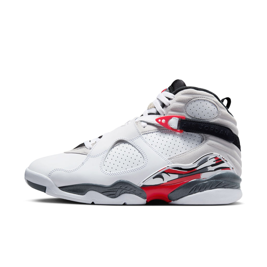 Air Jordan 8 Retro "White and True Red" - WHITE/BLACK-TRUE RED for Men - product image from the listing.