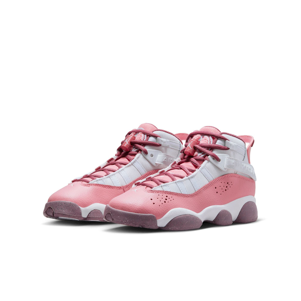 CORAL CHALK/DESERT BERRY-WHITE - Jordan 6 Rings GS - product image from the listing.